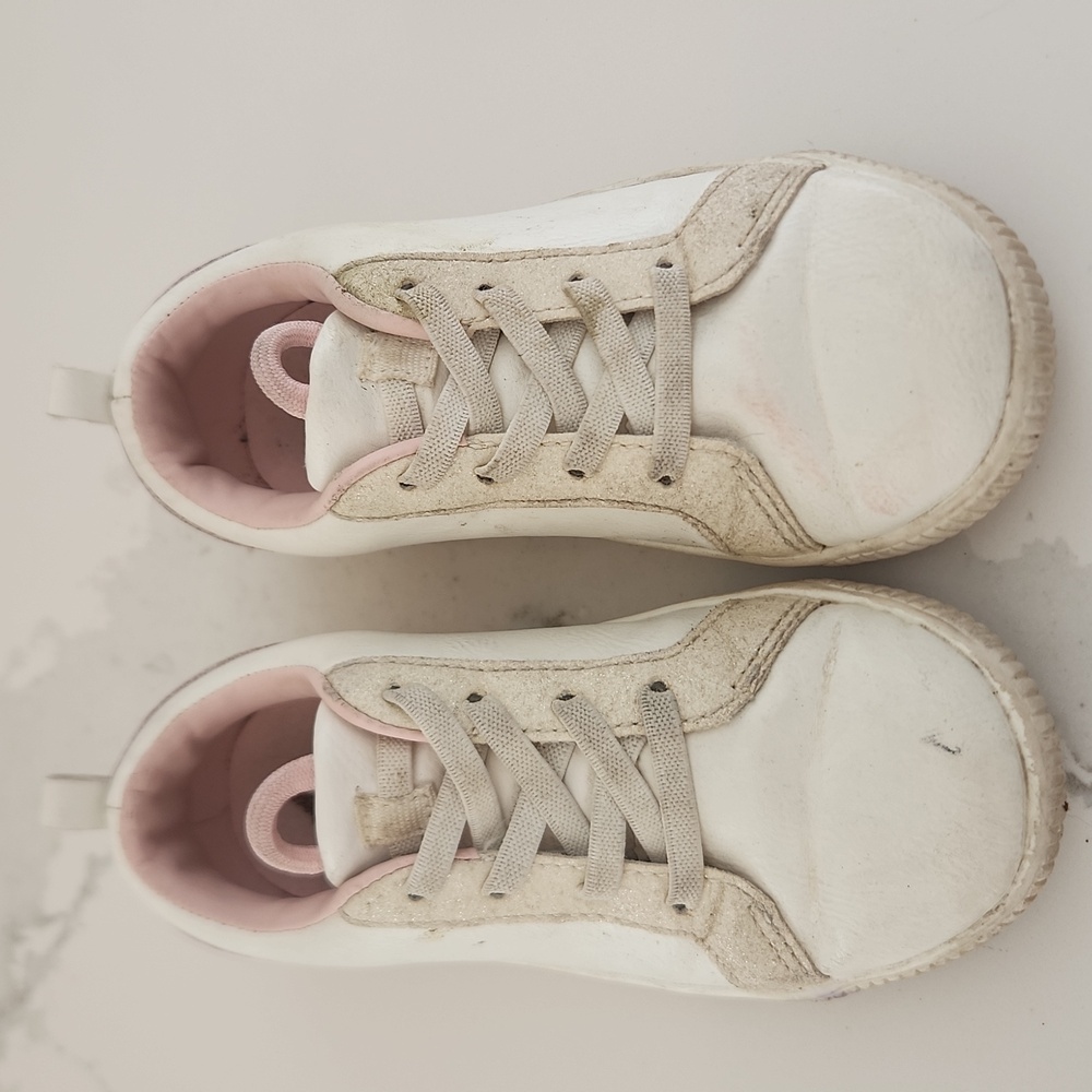 Carter's White and Pink Toddler Girls Sneakers